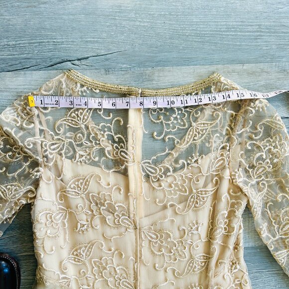 Vintage Alfred Bosand Evening Gown (size M) - Picture 10 of 13